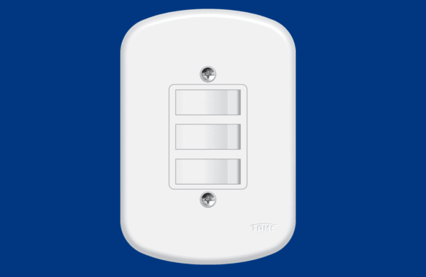 3 INTERRUPTORES SENDO 1 PARALELO E 2 TECLAS SIMPLES 10A/250V~ - BLANC