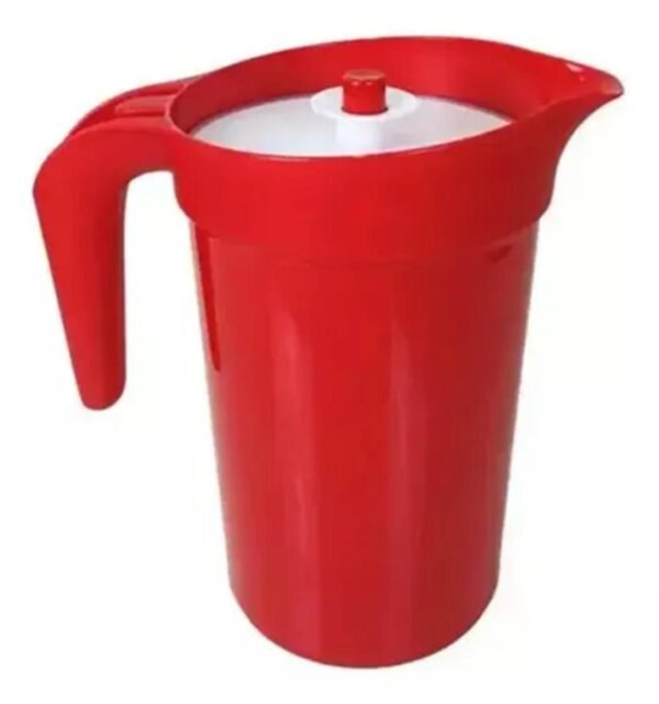 Jarra Tupperwarede 2 Litros na cor Vermelha- com tampa Conserva e Serve