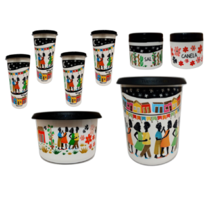 kit festa junina 8 peças tupperware