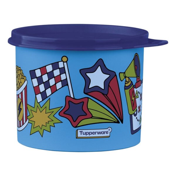 Jogo Tupperware 500ml Azul +Copo Infantil Com Bico Hora Do Jogo Tupperware 470ml Azul - Image 2