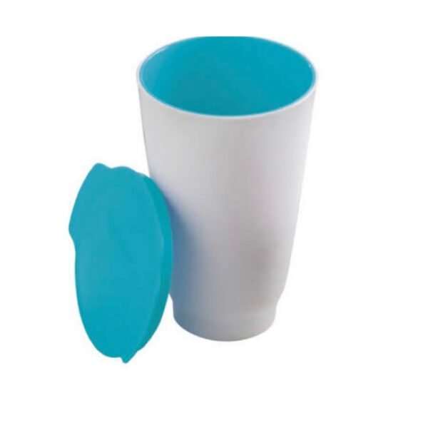 Kit 4 Copos Allegra Azul E Branco 450ml tupperware - Image 3