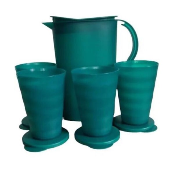 Jarra com 4 copos muranos tupperware - Image 2