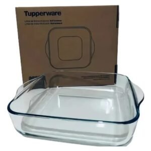 Tupperware Refracware Travessa Quadrada Vidro 1,9 litro