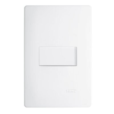 Interruptor 1 tecla Simples Horizontal Habitat Branco Fame