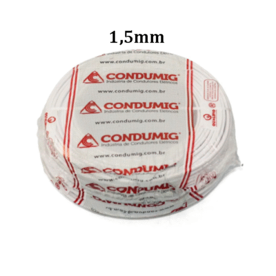 Cabo Flexível  1,5mm Branco 100m Condumig